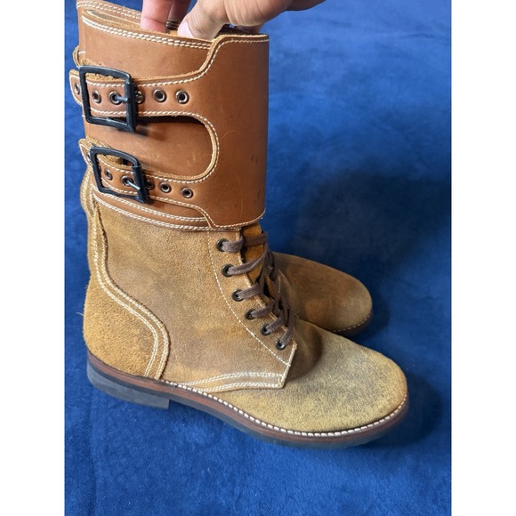 Military Other - WWII US Army M-1943 Double Buckle Combat Service Boots Roughout Leather 9.5 E